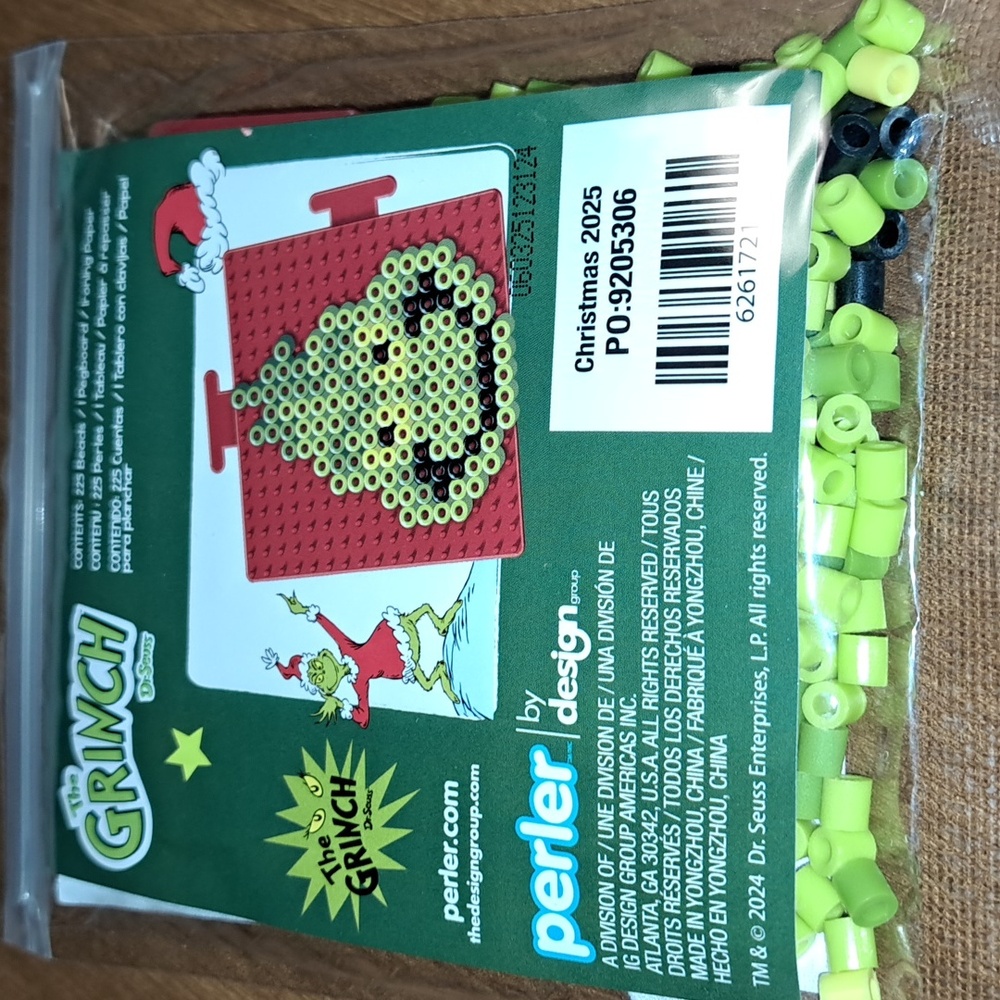 The Grinch Perler Bead Kit/ BUNDLE ONLY